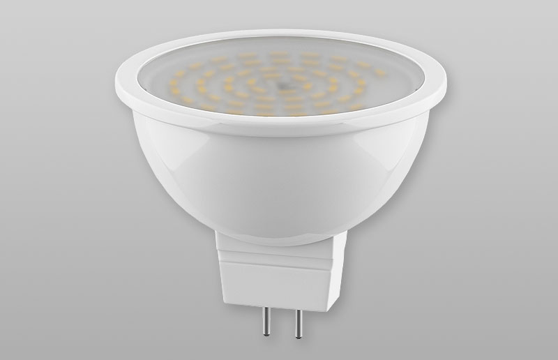 Лампа светодиодная GU5.3 MR16 LED 220V 4.5W WW